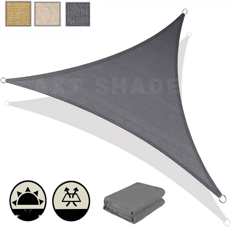 Axt Shade Markiza, trójkątna, 3x3x3 m, HDPE, ochrona UV, antracyt.