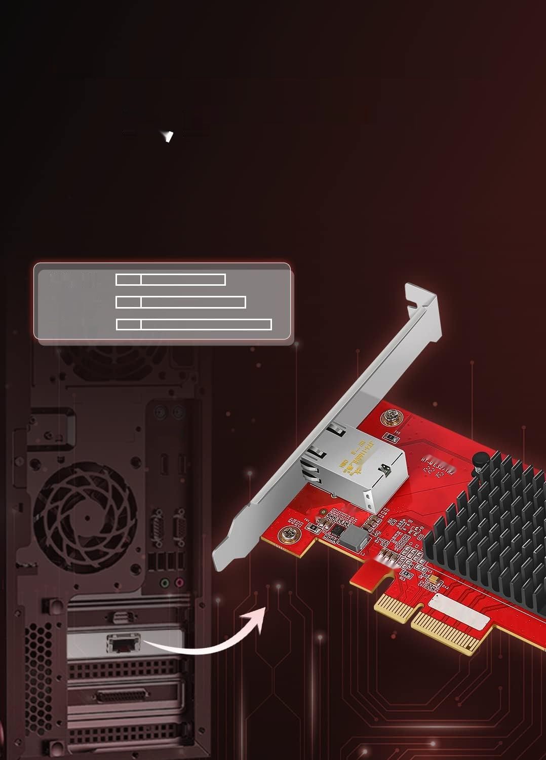 Karta sieciowa NICGIGA 10G Marvell AQtion AQC107, PCI-e, RJ45 10GB