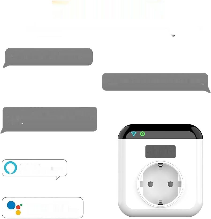 Programowalne gniazdo termostatu WiFi, zgodne z Alexa, Echo, Google Assistant