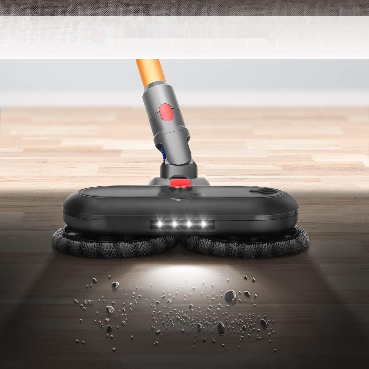 Przystawka do mopa DrRobor do Dyson V11 V10 V15 V8 V7 z LED i 6 mopami.