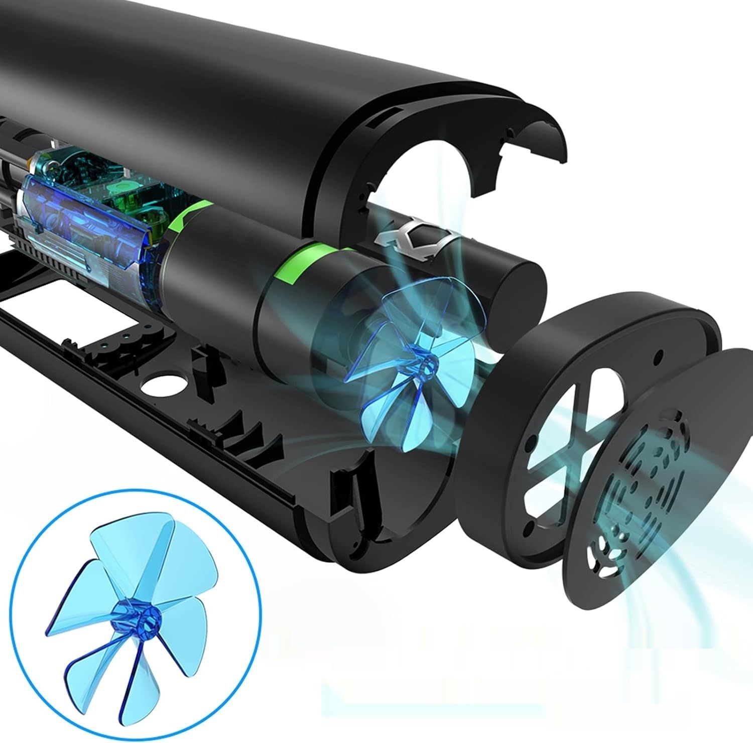 VEEAPE pompka powietrza 10,3 bar, 150 psi, LCD, LED, do auta i roweru