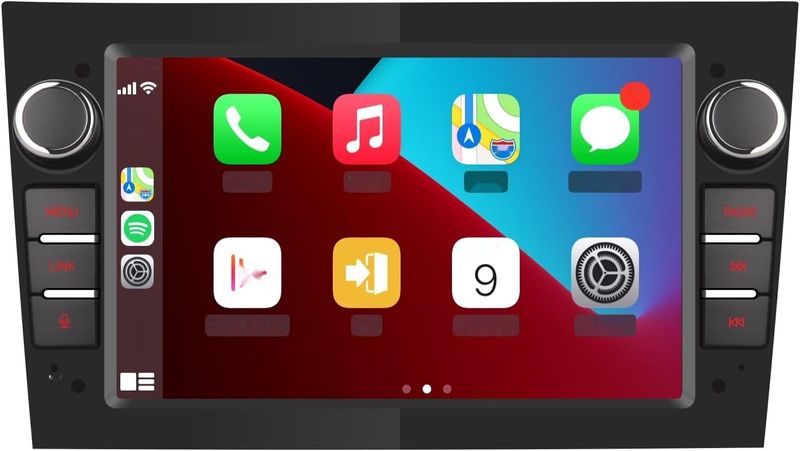 YZKONG Radio do Vauxhall - CarPlay, Android Auto, Bluetooth, USB, Ekran Dotykowy.