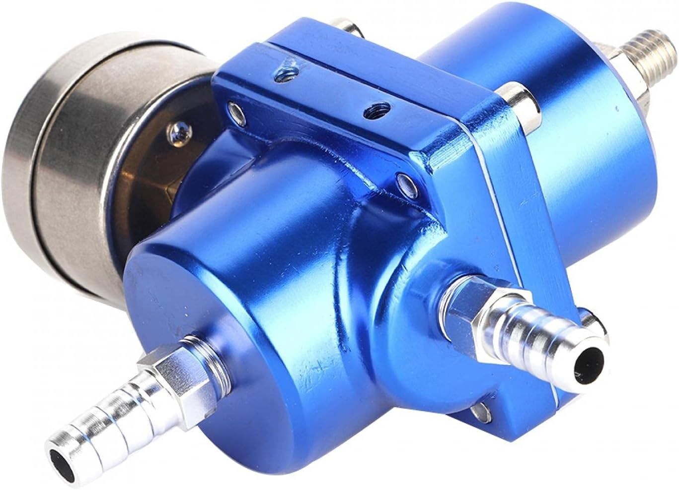 Uniwersalny regulator ciśnienia FPR, aluminiowy, 0-140 psi (Niebieski)