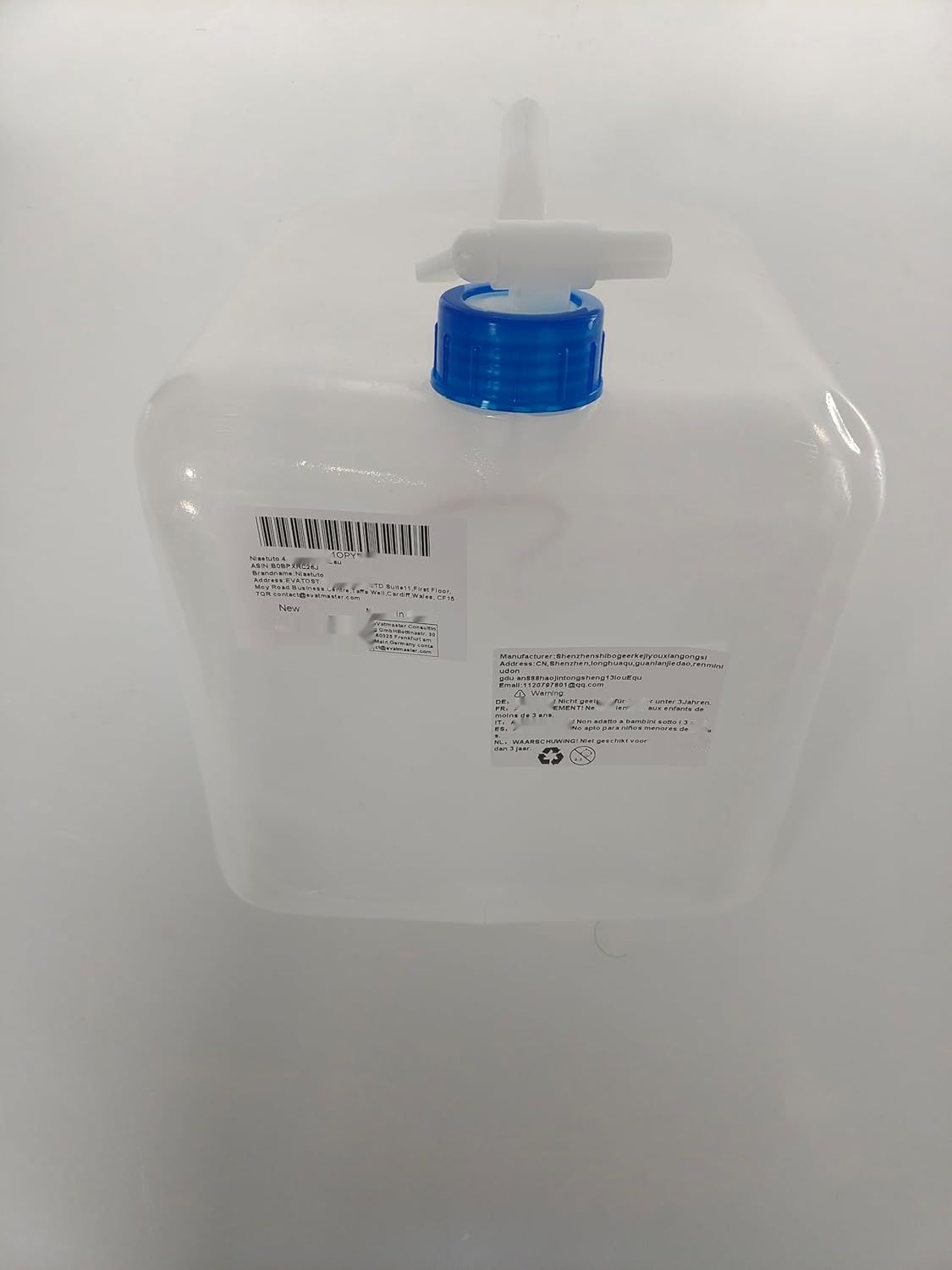 Niaetuto 4 x 10 L Kanister na wodę, składany, kranik, BPA-free
