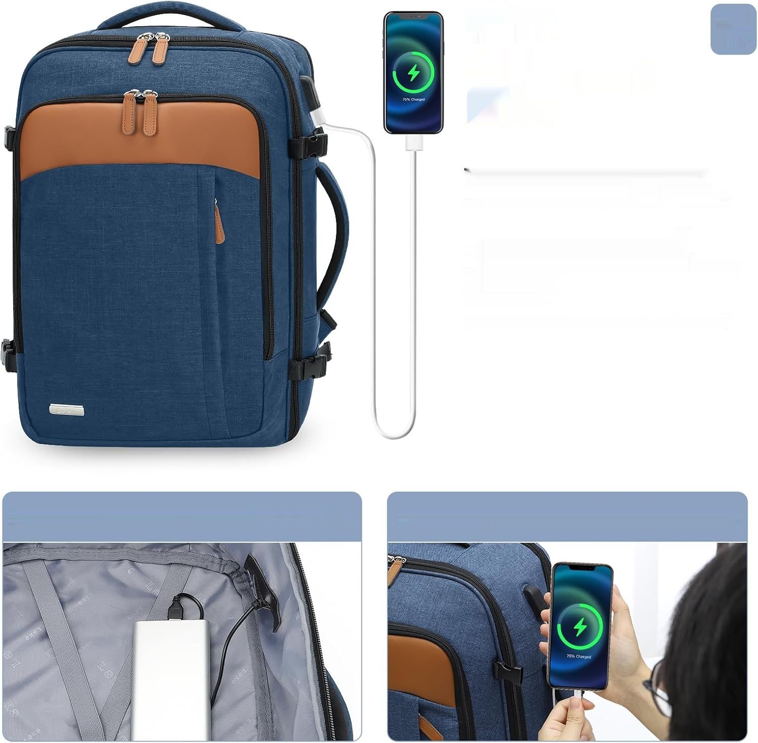 Lekespring Ryanair Plecak Lotniczy Bagaż Podręczny z 6 torbami