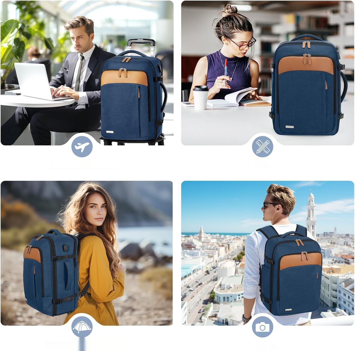 Lekespring Ryanair Plecak Lotniczy Bagaż Podręczny z 6 torbami