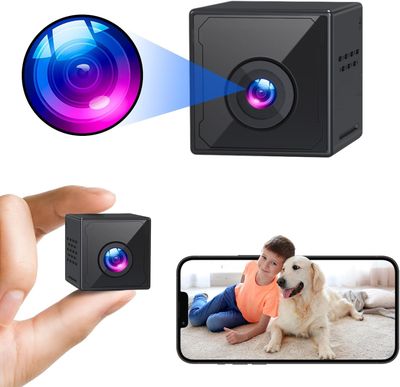 &quot;KINGDANS Mini kamera, 2K HD kamera monitorująca, kamera Wi-Fi