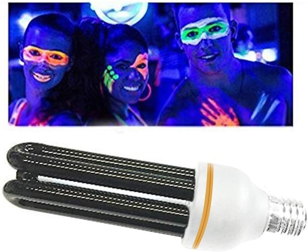AILOS Lampa Sterylizująca, Lampa LED E27 UV CFL Czarna Bakteriobójcza.
