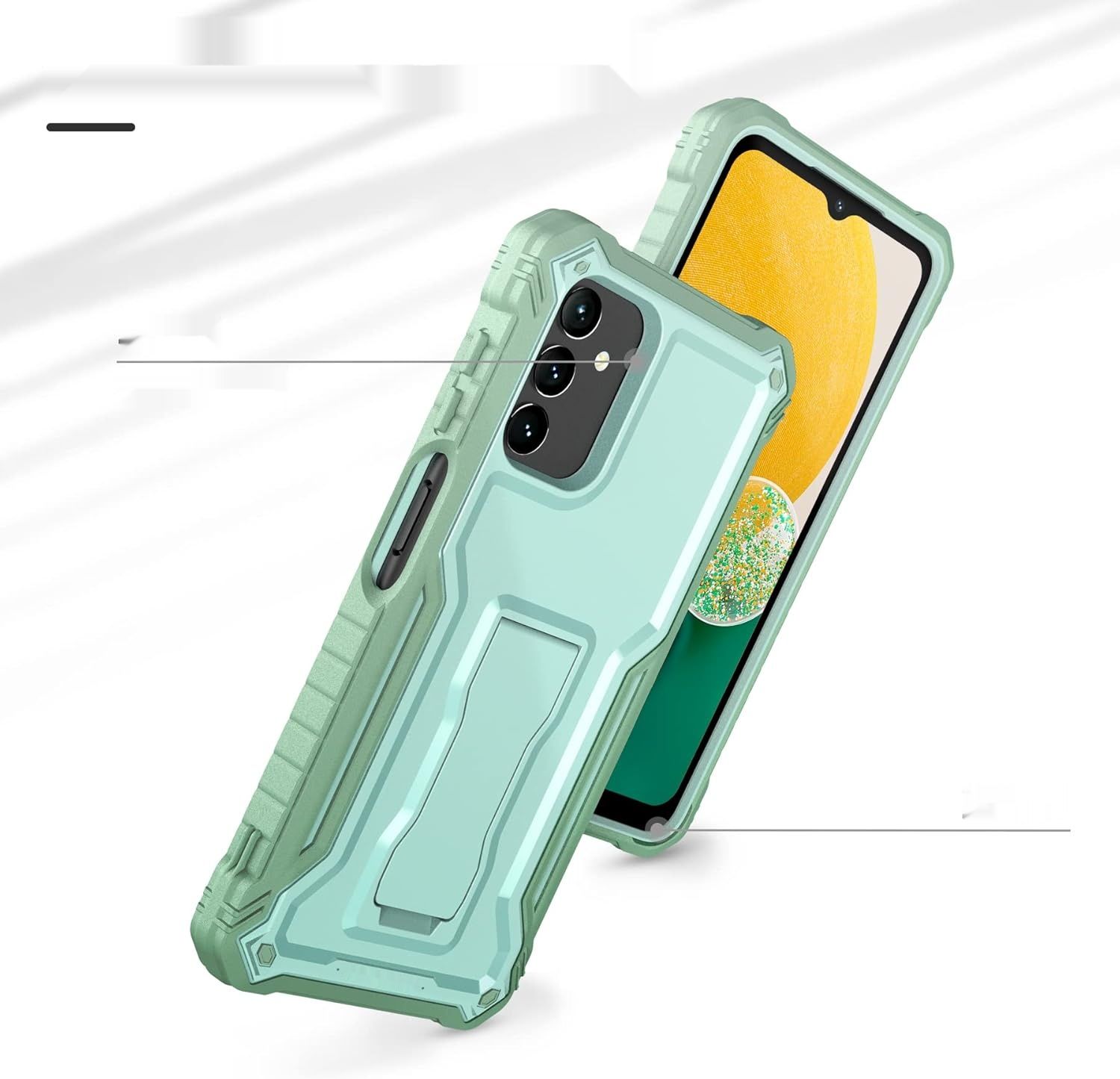 ExoGuard Etui Samsung Galaxy A13 Wstrząsoodporne Stojak (Zielony)