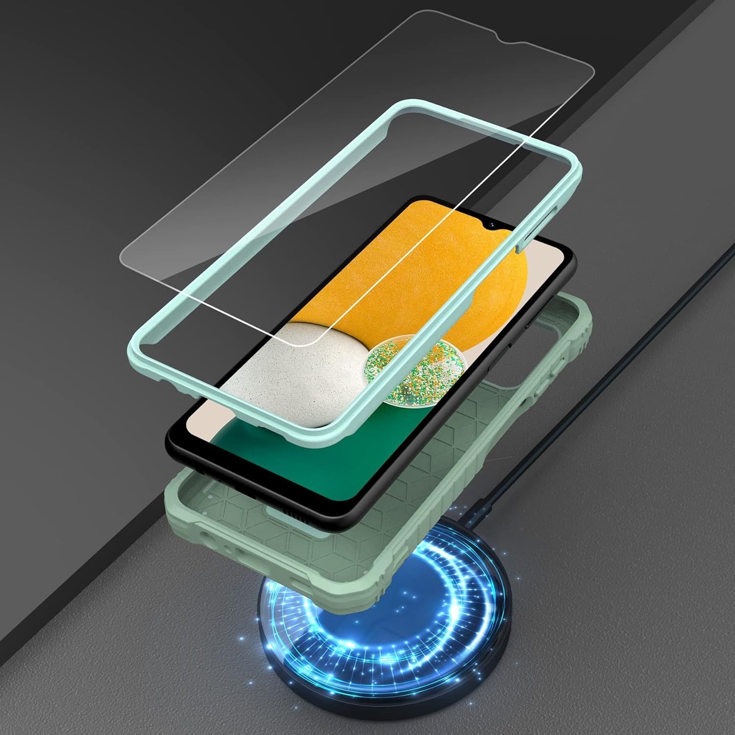 ExoGuard Etui Samsung Galaxy A13 Wstrząsoodporne Stojak (Zielony)