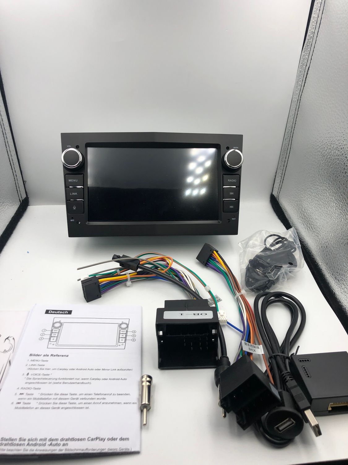 YZKONG Radio do Vauxhall - CarPlay, Android Auto, Bluetooth, USB, Ekran Dotykowy.