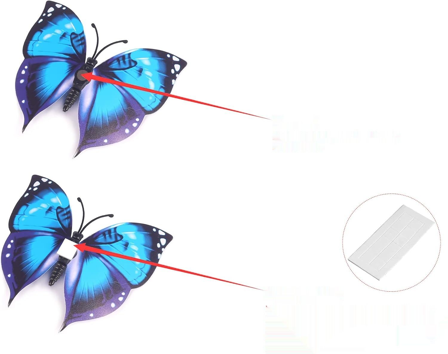 Foonii® 72 x 3D Motyle Dekoracyjne na Ścianę, Naklejki, Ozdoby Ścienne
