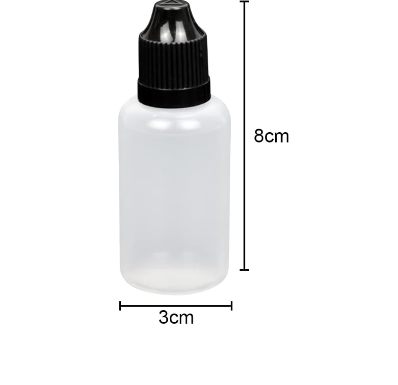 Butelka - 5st z kroplomierzem, pusta, plastikowa, podróżna (30 ml)