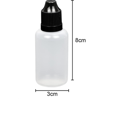 Butelka - 5st z kroplomierzem, pusta, plastikowa, podróżna (30 ml)