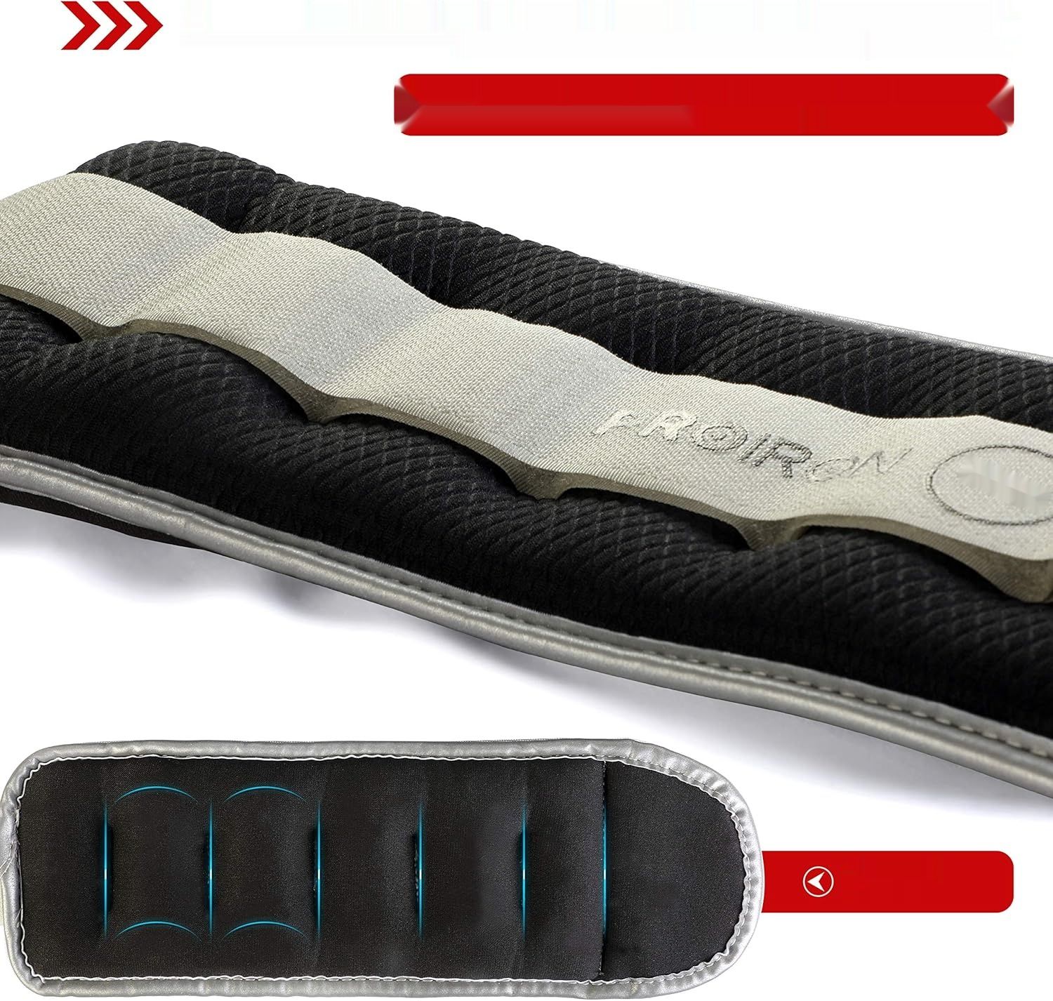Proiron Obciążniki na Kostki i Nadgarstki, Zestaw Fitness 0.5-2 kg, 1 Para