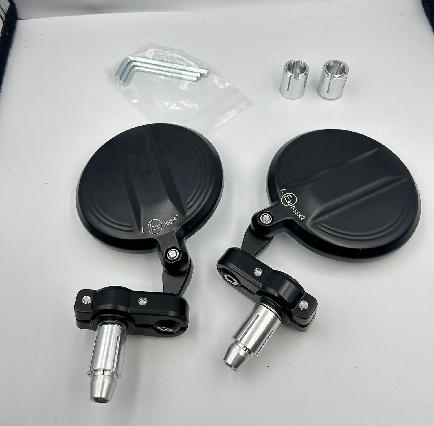 Lusterko motocyklowe CNC, obrotowe 360°, testowane E24, 7/8 cala, ATV, MT07.