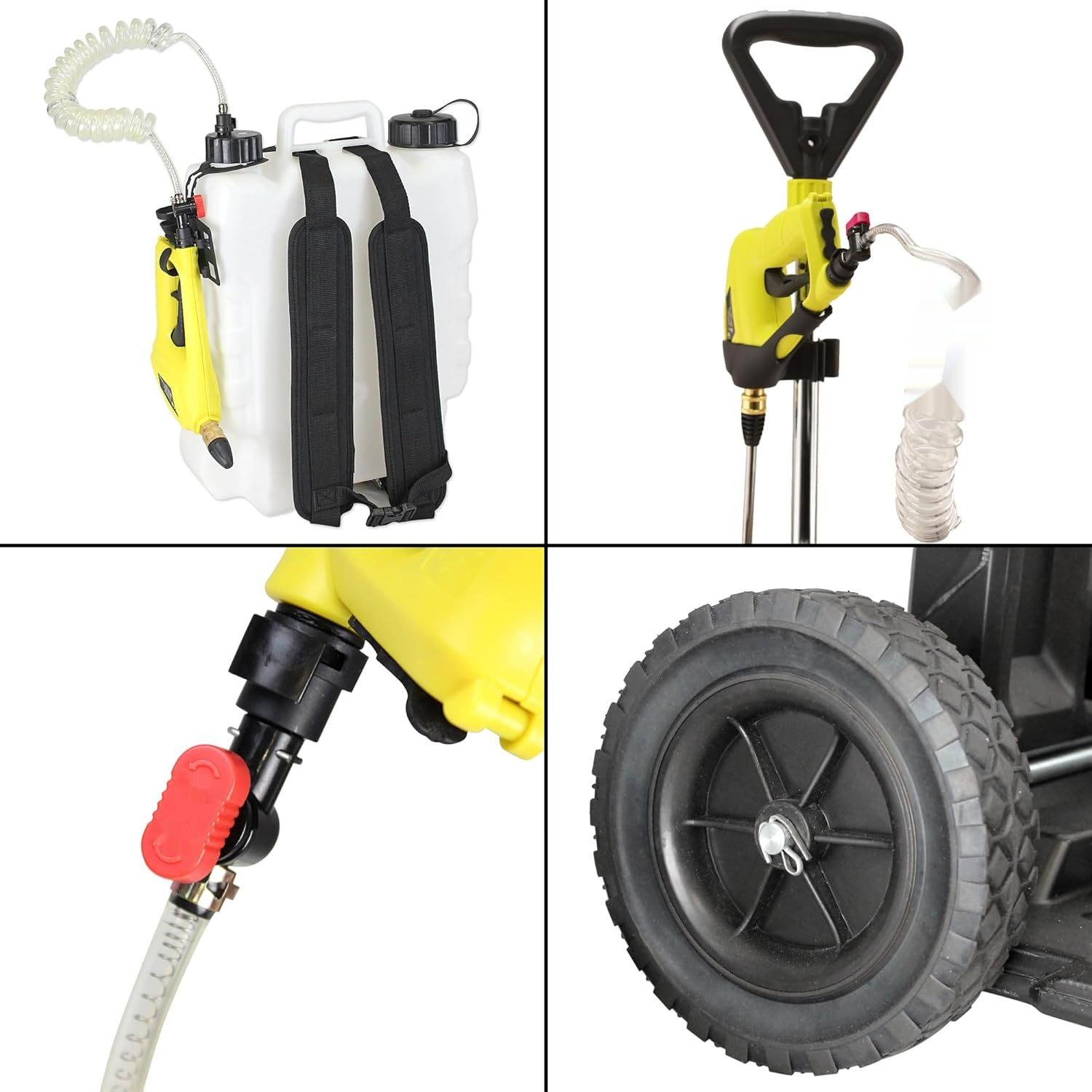 Elektryczny opryskiwacz 16L Zbiornik, Bateria litowo-jonowa, Dysza 40 cm
