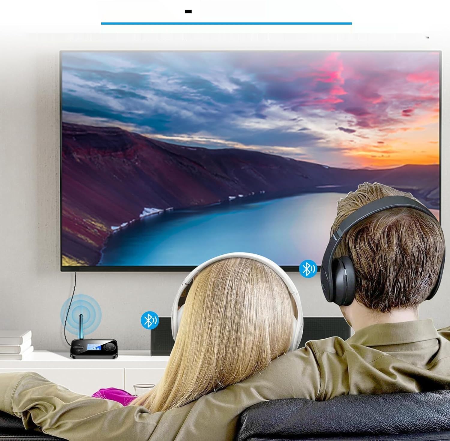 RUIZHI Bluetooth 5.3 2-w-1 Transmiter, niskie opóźnienia, 3.5mm AUX.