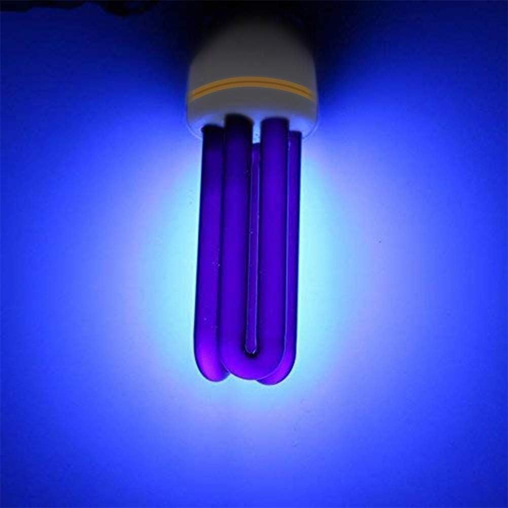 AILOS Lampa Sterylizująca, Lampa LED E27 UV CFL Czarna Bakteriobójcza.