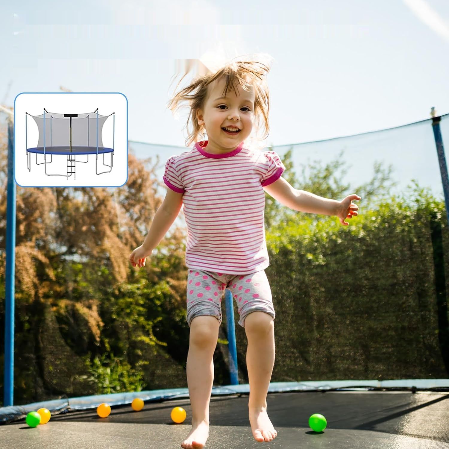 Wymienne drążki do trampoliny zapewniają bezpieczeństwo Twojego dziecka