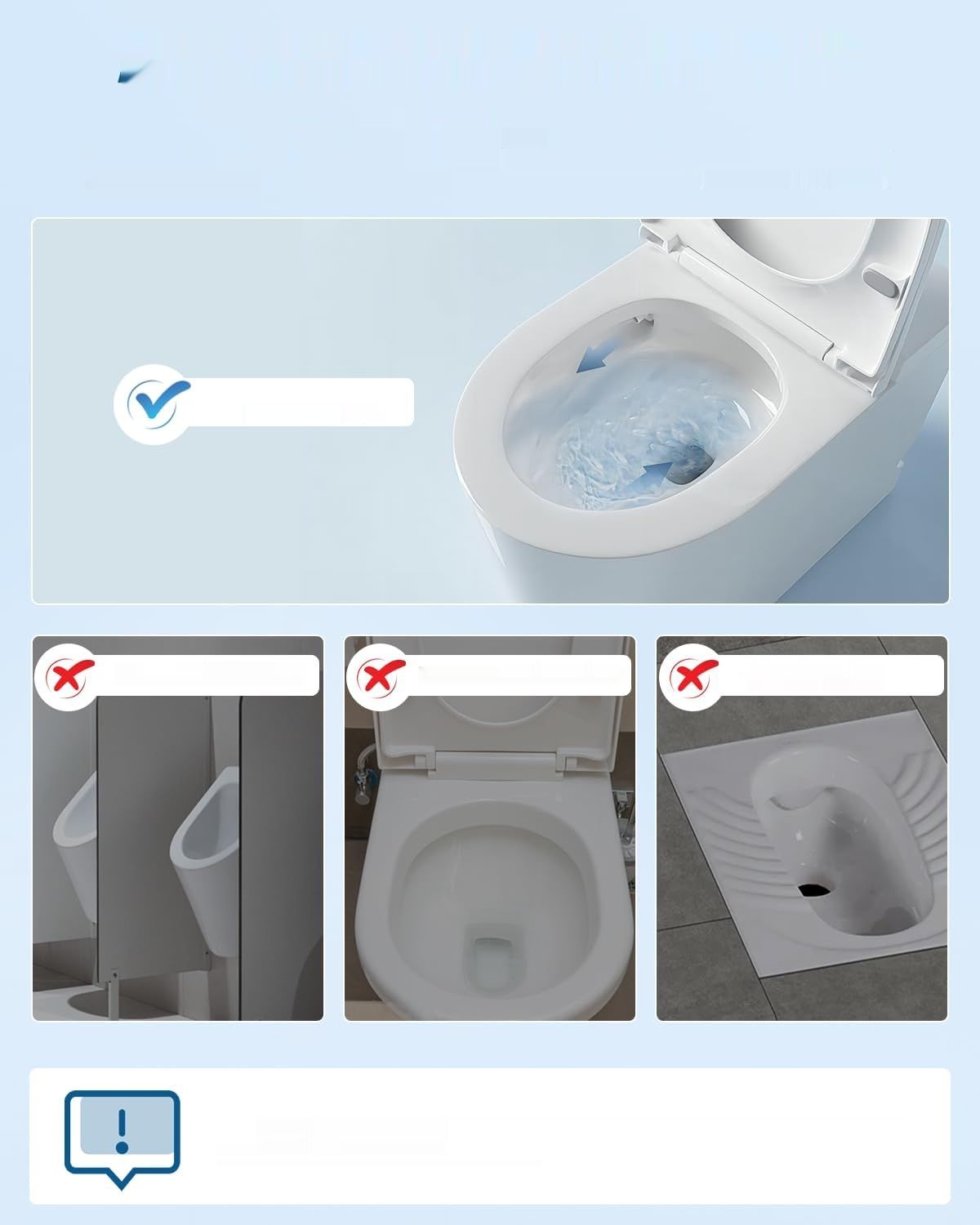 YUCHENGTECH Wysokociśnieniowy tłok 4 w 1 do toalety/zlewu/wanny/odpływu