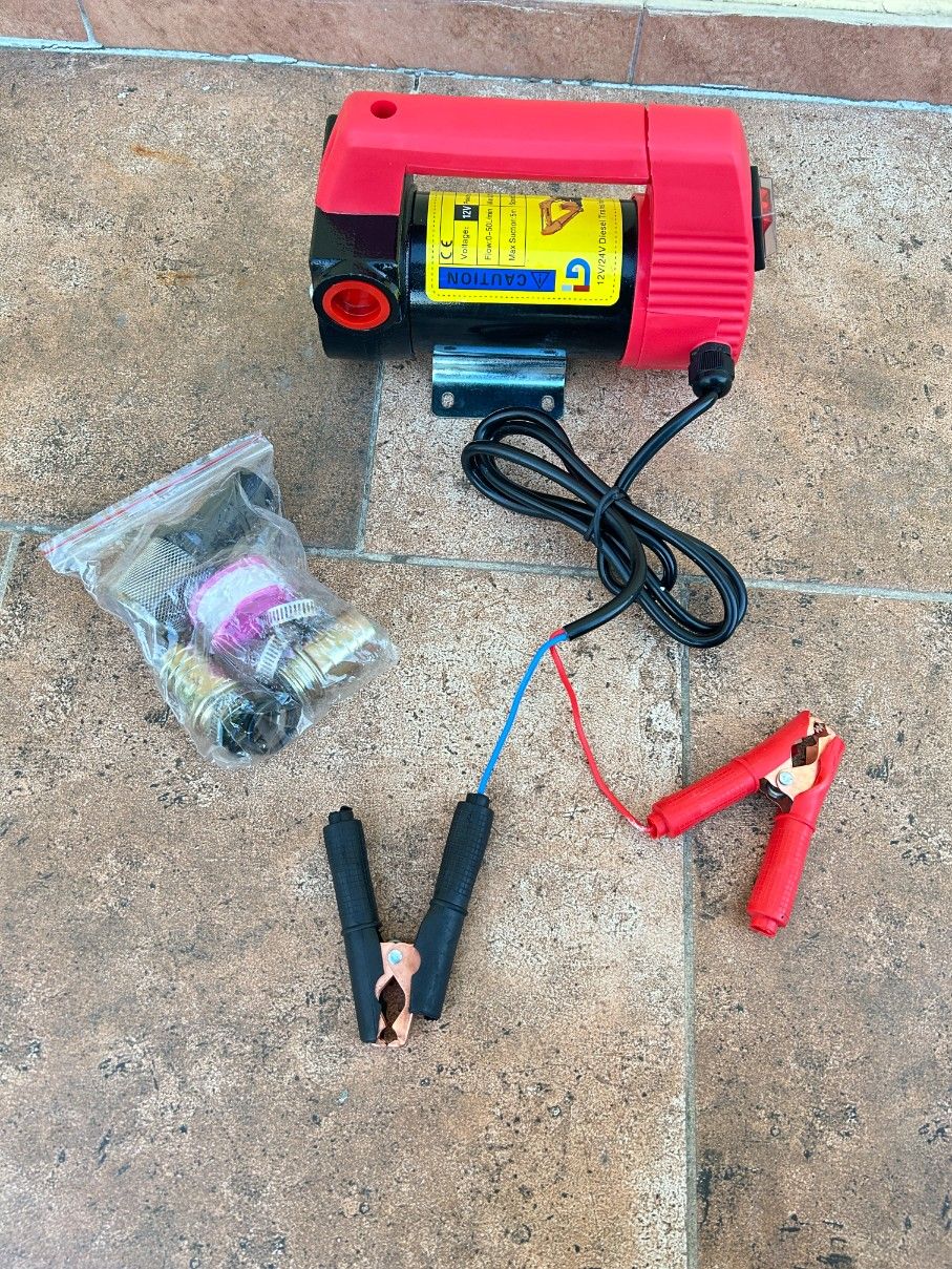 LEMOTO 12V 175W Pompa oleju 45L/min do diesel i nafty