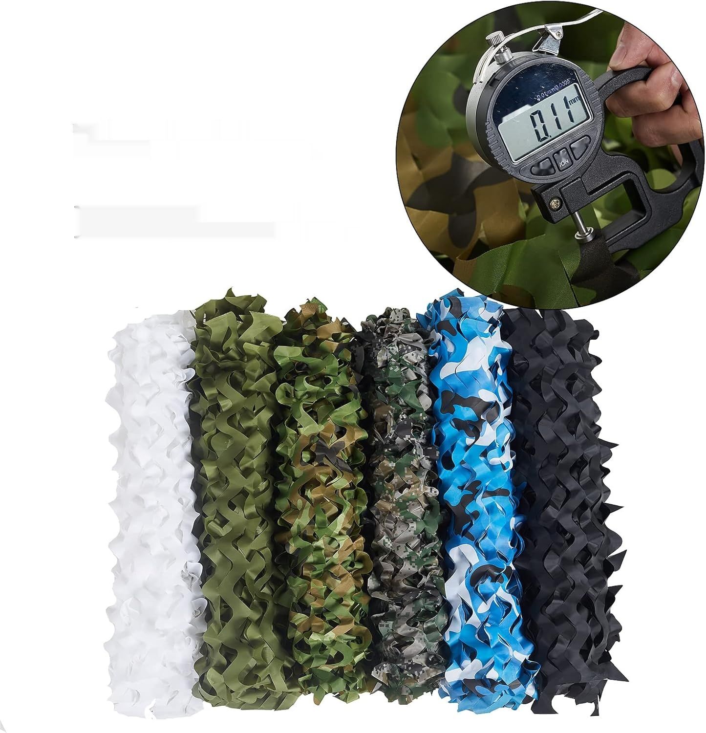 Sensong Siatka Maskująca Woodland do dekoracji i polowań.