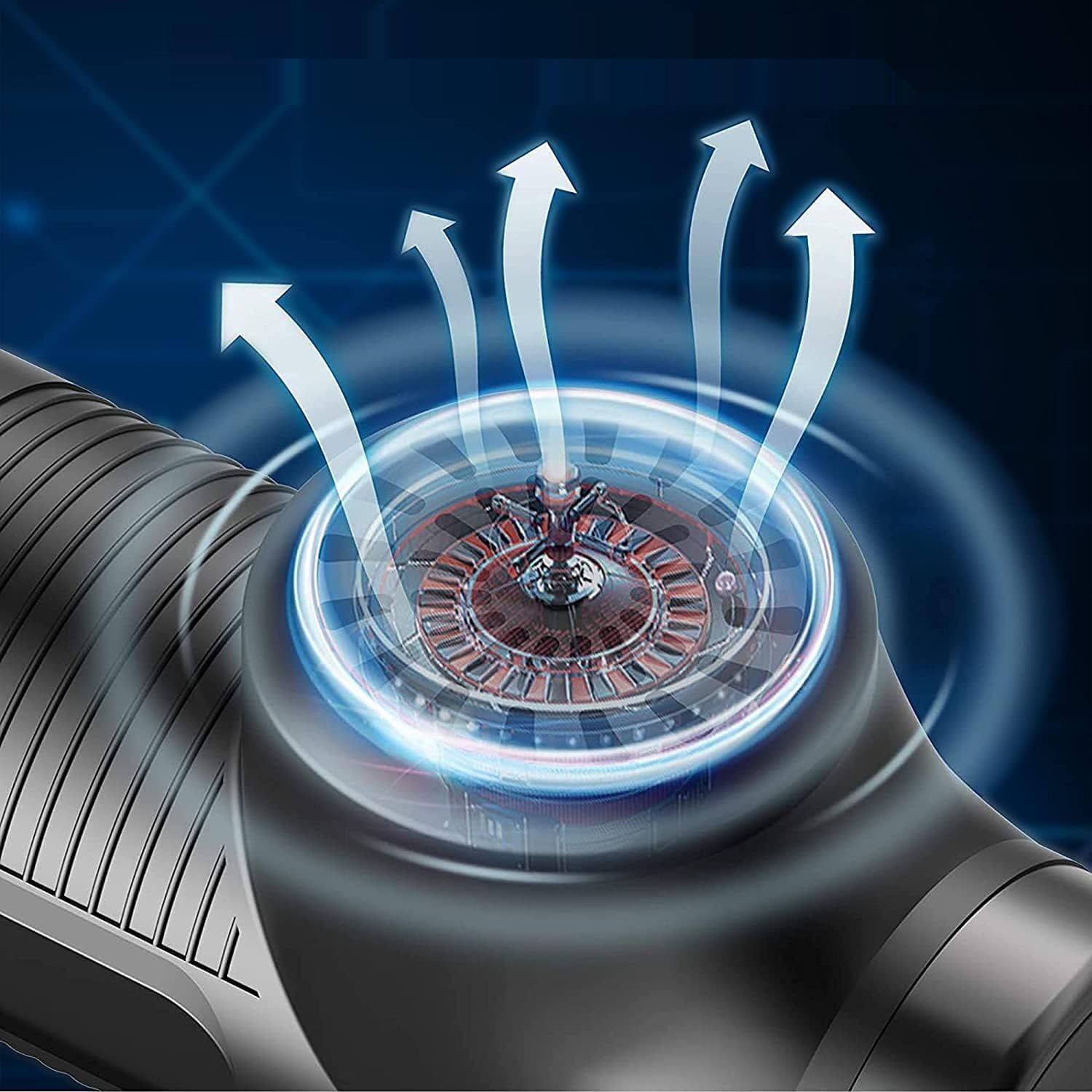 Farsaw Pistolet do Masażu Elektrycznego, 6 Głowic, 30 Prędkości