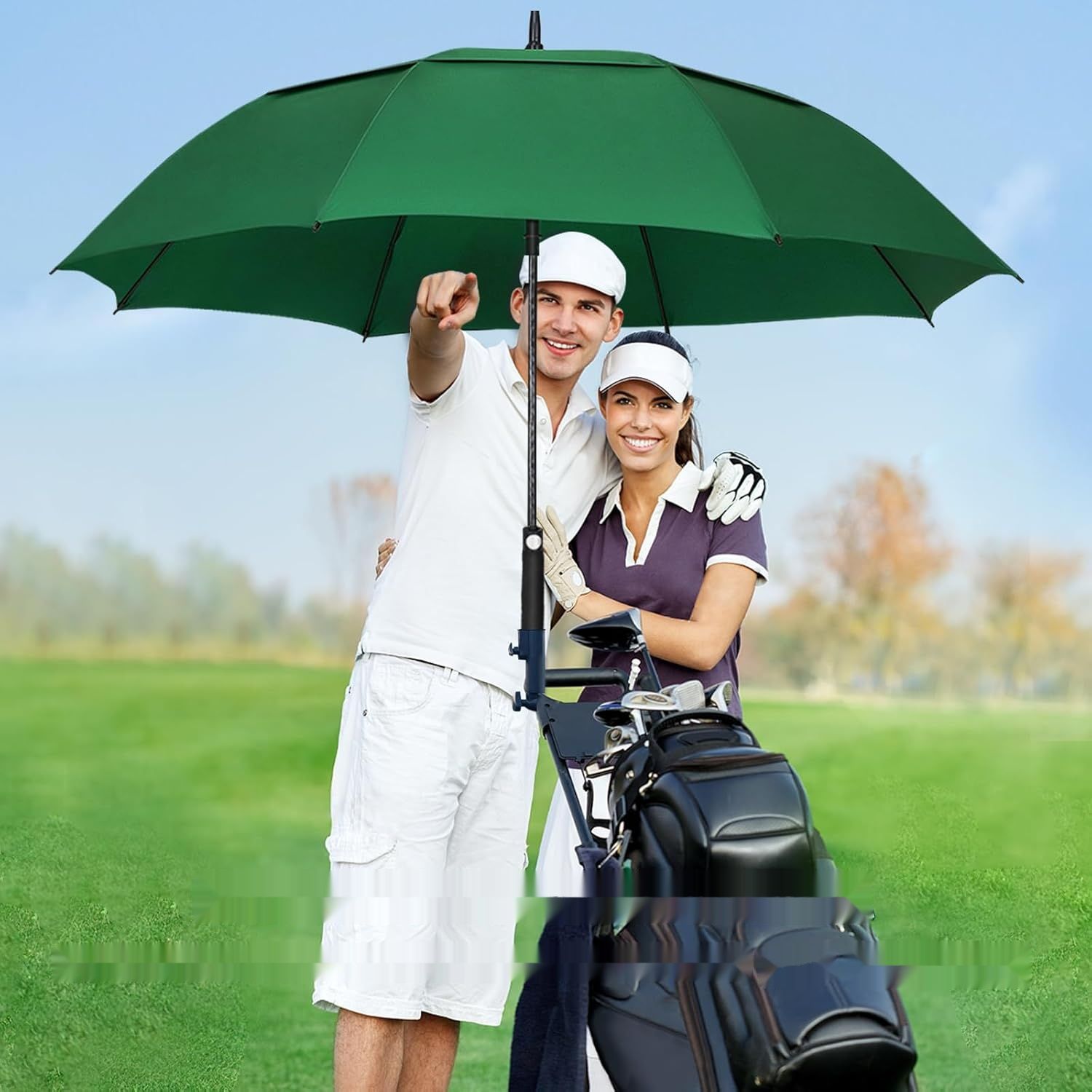 NINEMAX Parasol Golfowy L/XL/XXL Wiatroodporny Automatyczny