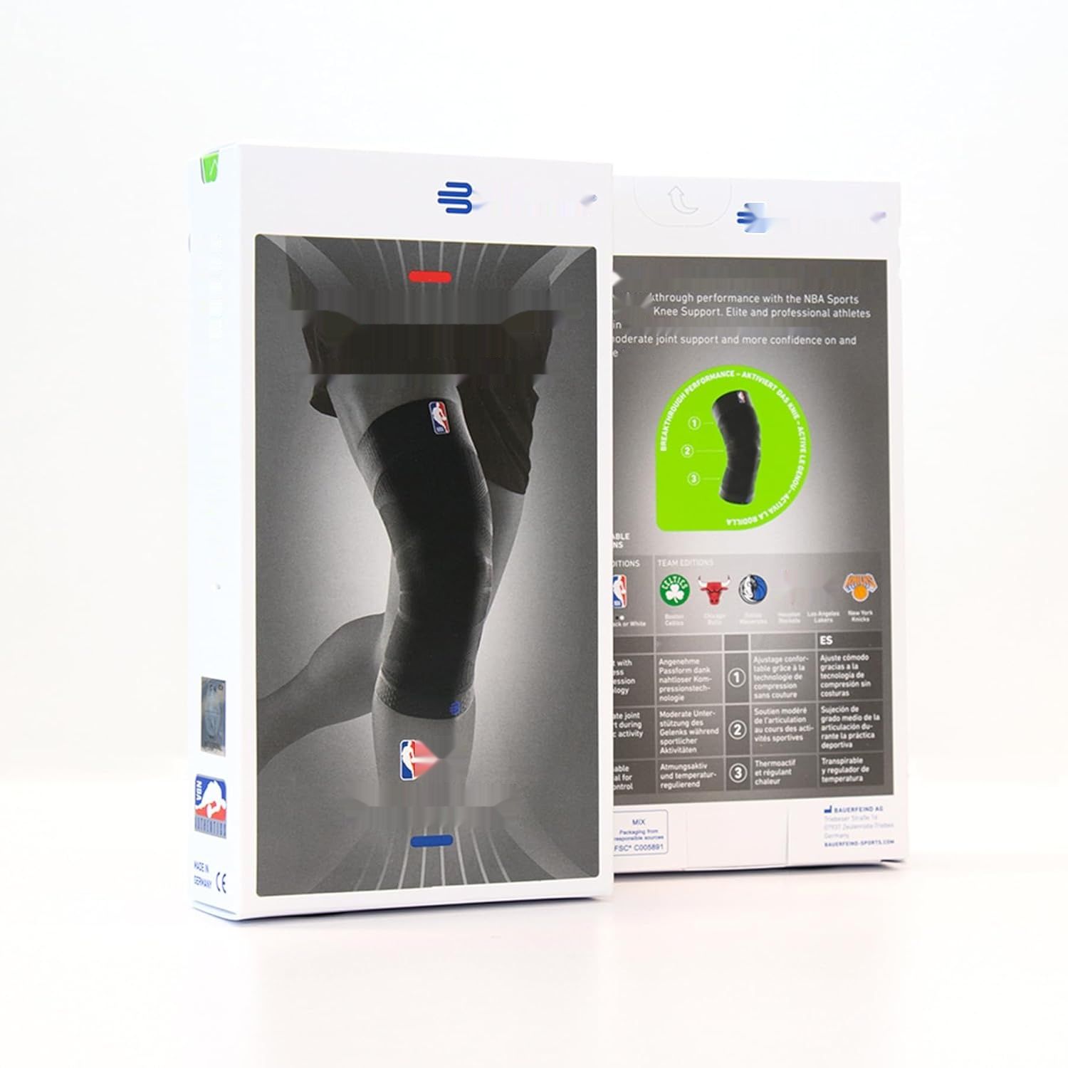 Bauerfeind Sports Compression Knee Support NBA, opaska sportowa na kolano.