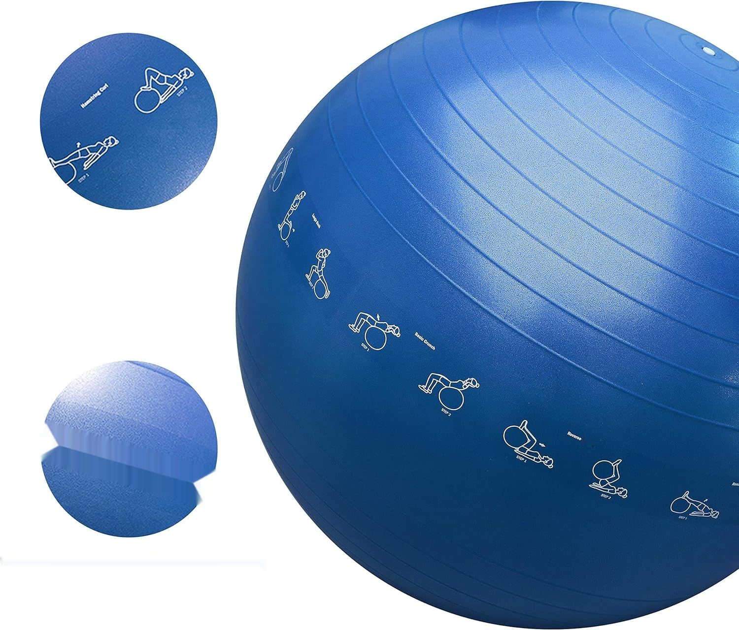 Piłka gimnastyczna PROIRON do ćwiczeń z pompką, antywybuchowa 55 cm