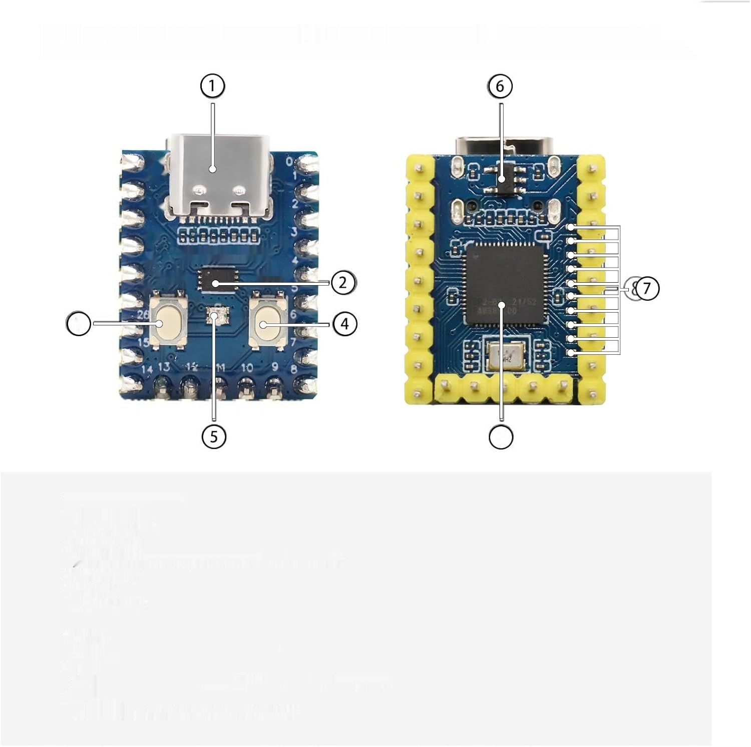 RP2040-Zero z Serią Pin 2 Sztuki RP2040-Zero Mini Płytka Rozwojowa