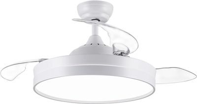 Wentylator sufitowy CJOY z oświetleniem, pilotem, średnica 107 cm.