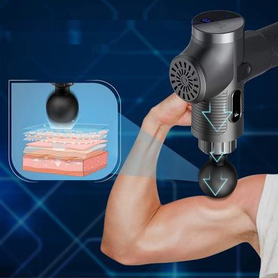 Farsaw Pistolet do Masażu Elektrycznego, 6 Głowic, 30 Prędkości