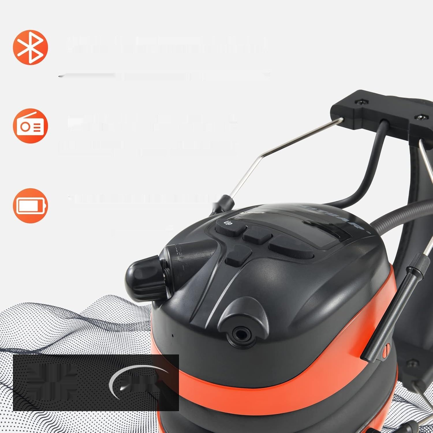 PROTEAR nauszniki ochronne z radiem DAB/DAB+/FM/Bluetooth 5.3, słuchawki bezprzewodowe
