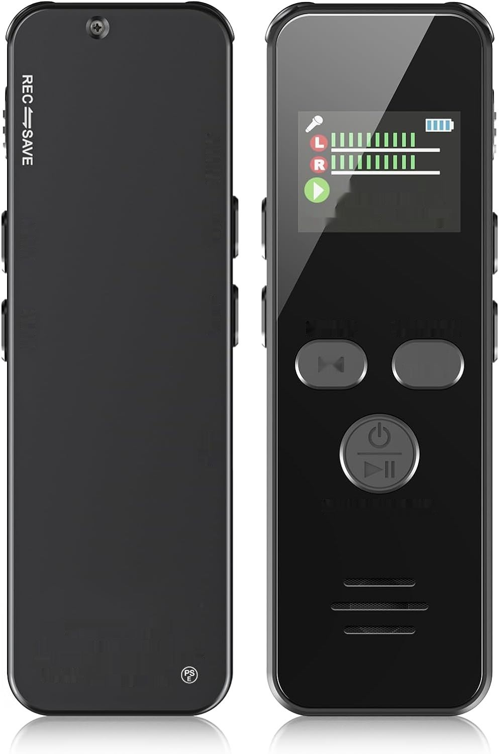 Howabo Dyktafon 60H, 128 GB, 1536 kbps, rozpoznawanie mowy, USB C