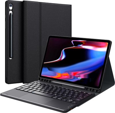 Earto Klawiatura do Samsung Galaxy Tab S9/S9 FE, Smart Touchpad, QWERTZ DE