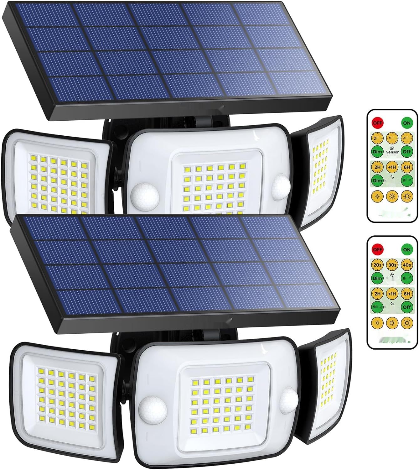 intelamp Lampy Solarne Zewnętrzne 6000mAh 270° Szerokokątne