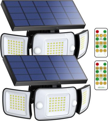 intelamp Lampy Solarne Zewnętrzne 6000mAh 270° Szerokokątne