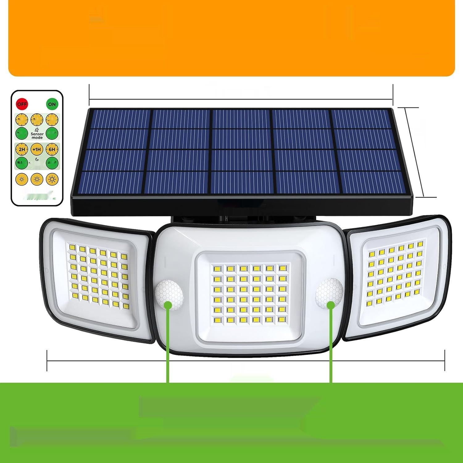 intelamp Lampy Solarne Zewnętrzne 6000mAh 270° Szerokokątne