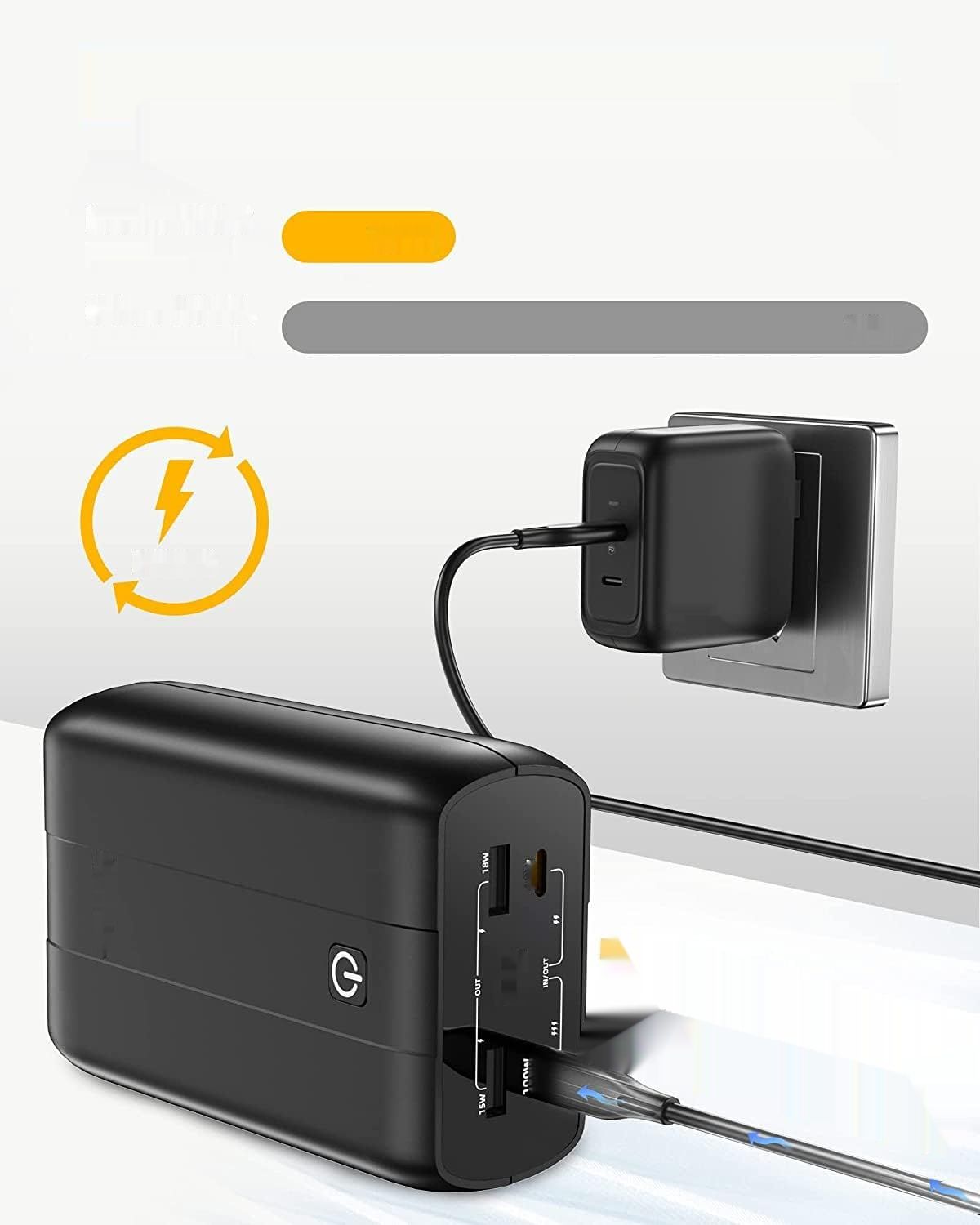 imuto 100W, power bank z zestawem ładowarek USB-C 90W для MacBook Pro/Air.