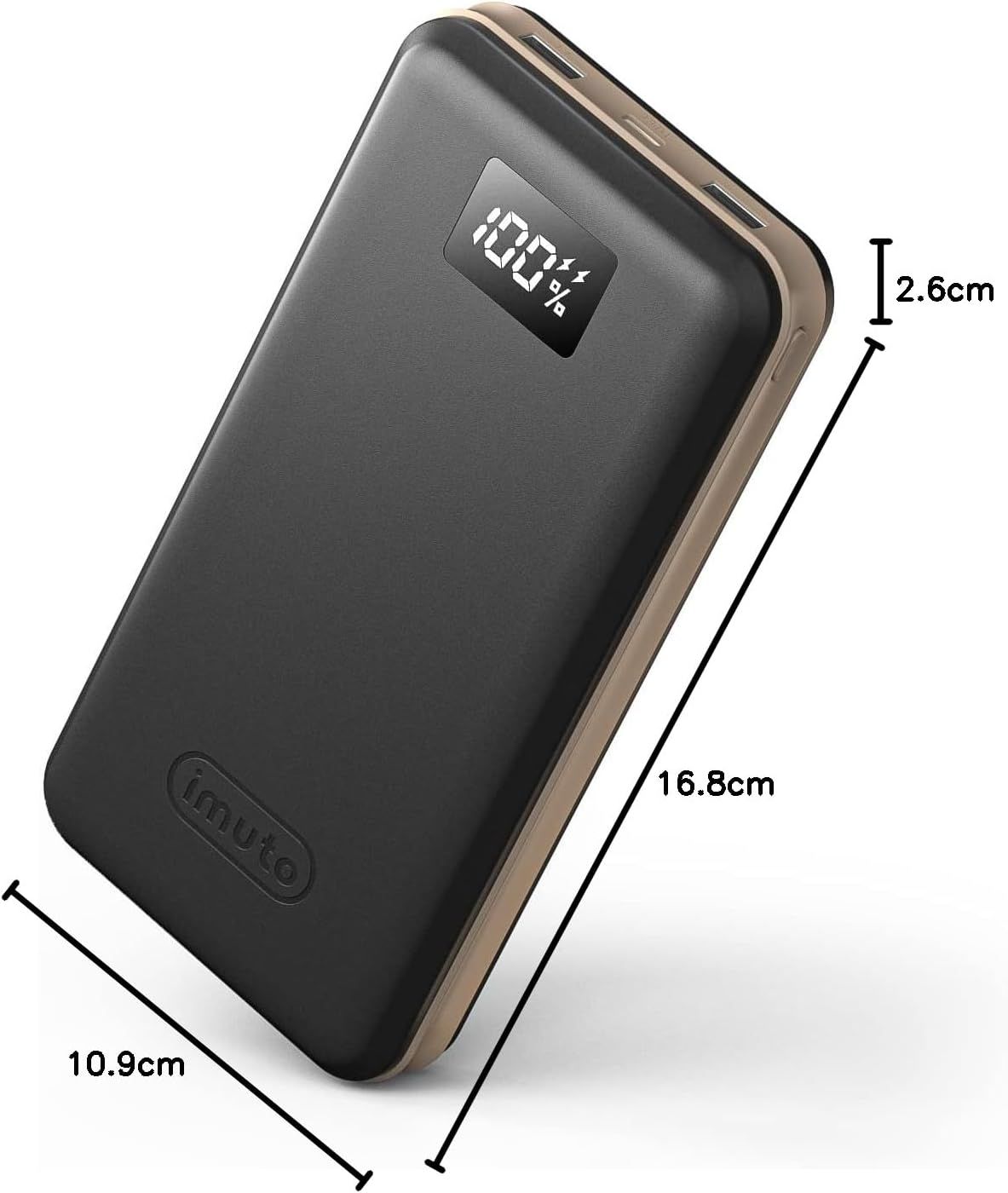 imuto Powerbank PD 65W 27000mAh z szybkim ładowaniem 3.0 kompatybilny z laptopami MacBook Pro/Air, Dell, Surface Go, Lenovo, iPhone 14, Huawei, Samsung, Tablet, Steam.