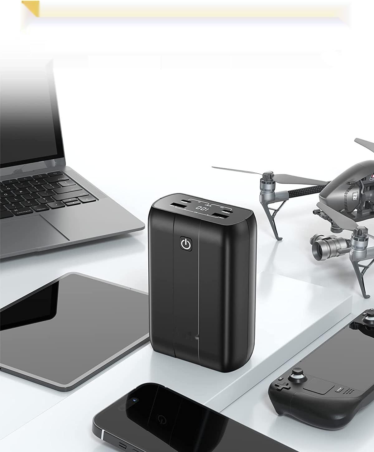 imuto 100W, power bank z zestawem ładowarek USB-C 90W для MacBook Pro/Air.