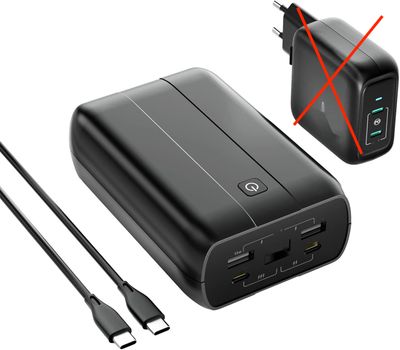 imuto 100W, power bank z zestawem ładowarek USB-C 90W для MacBook Pro/Air.