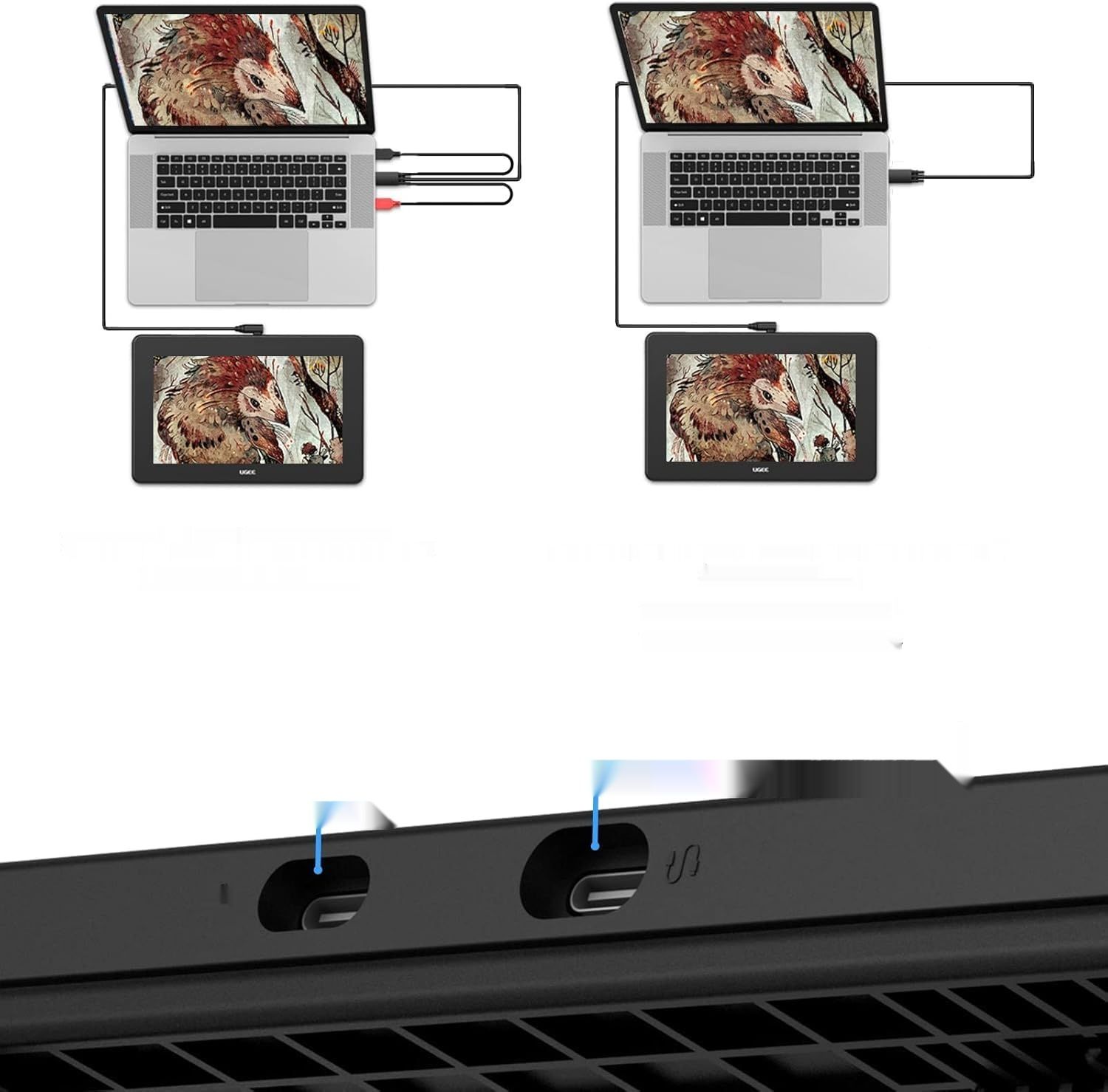 UGEE U1600 Tablet, 15.4&quot; Full HD (1920x1080) - Windows/Mac/Android/Linux/OSU