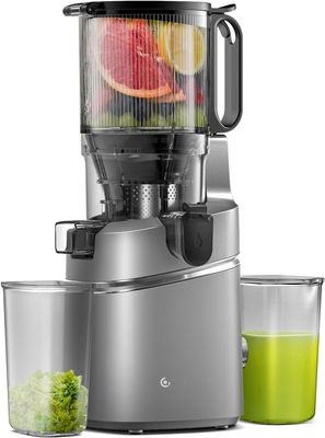 AMZCHEF 250W Automatyczna Sokowirówka, 135MM otwór, 1,8L - Szary
