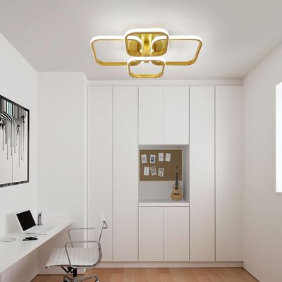 Comely LED lampa sufitowa, 4 żarówki, 48 W, 5400 LM, 3000 K ciepła biel