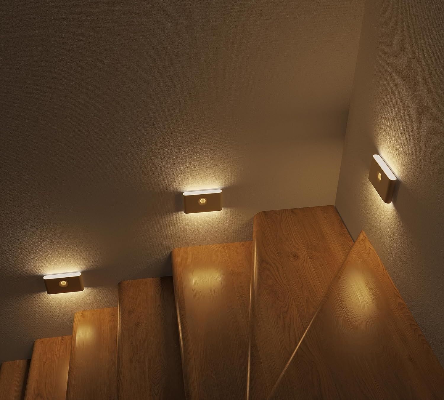 Puhui LED Nocna Lampka z Czujnikiem Ruchu, 2700 K, USB, 3 Tryby (Auto/Wł./Wył.)