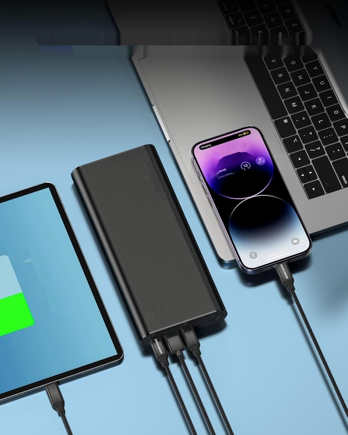 EASYLONGER Power Bank do Laptopa 26800 mAh PD100W Szybkie Ładowanie