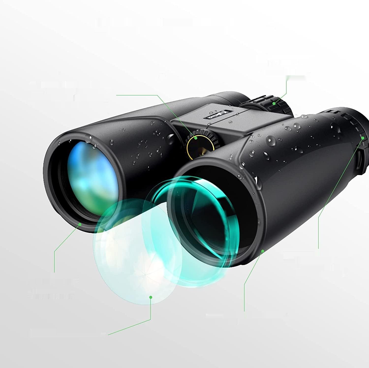 Lornetki Kylietech 12 x 42 HD Kompaktowe Wodoodporne z futerałem.